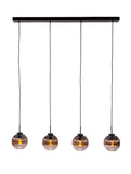 Hanglamp 4-lichts H340 smoke glas Default Title