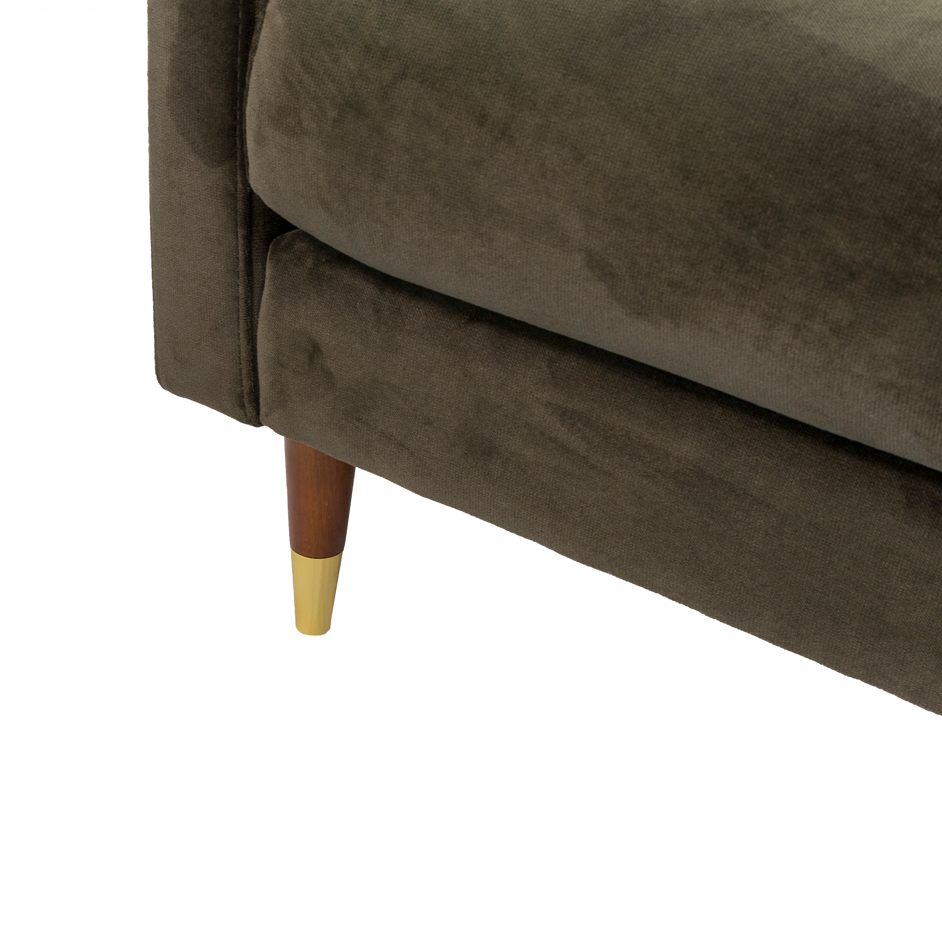 1 zits fauteuil stof Smooth Velvet S156 groen Default Title