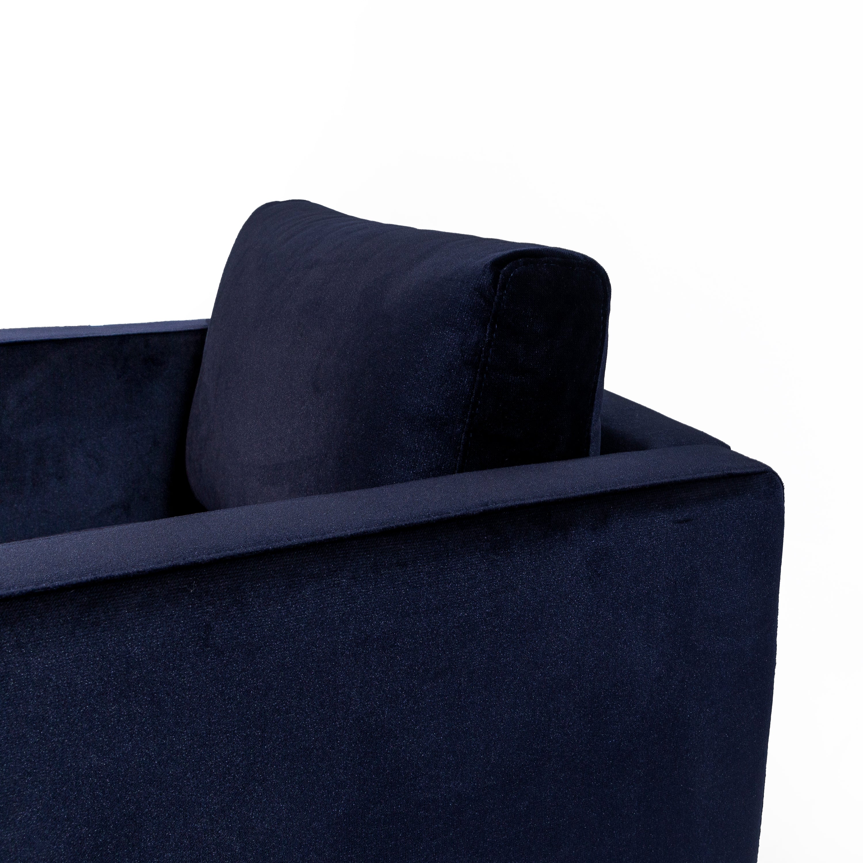 1 zits fauteuil stof Smooth Velvet S917 blauw Default Title