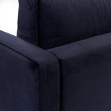 1 zits fauteuil stof Smooth Velvet S917 blauw Default Title