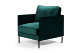 1 zits fauteuil stof Fashion Velvet F610 groen Default Title